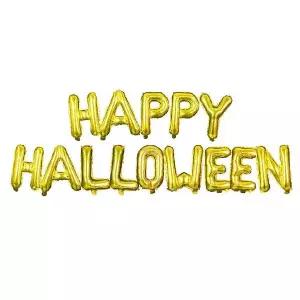 [에이치플러스몰]해피파티 이벤트 할로윈 풍선 HAPPY Halloween 세트 (골드)