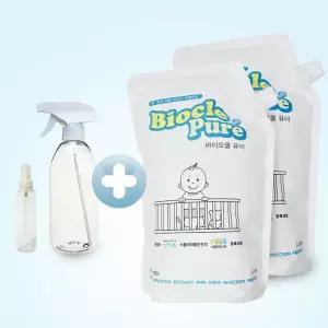 바이오클 퓨어 뿌리는 살균소독제 4L + 퓨어 정품 500ml공병 + 100m공병