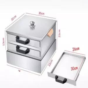 딤섬 찜기 업소용 평판 스테인레스 찜통 대형 스티머 요리기구