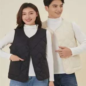 G48 겨울 경량 패딩 베스트 플리스 남녀 이너 조끼