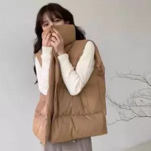 겨울 여성 부드러운 베스트 경량 방한 보온 패딩 조끼