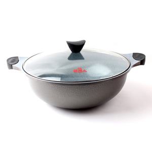 퀸센스 벨라쿡 점보 양수 세라믹 코팅 웍 냄비 36cm