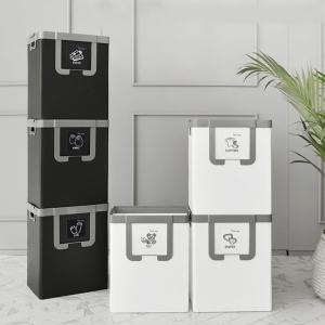 [해피앤클린] 재활용 분리수거함 3단 나눔이 35Lx3P 대형 가정용 학교 관공서 휴지통 쓰레기통