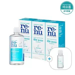 [공식] 바슈롬 리뉴 센서티브 렌즈세척액 355ml x3개 (+60ml선물)