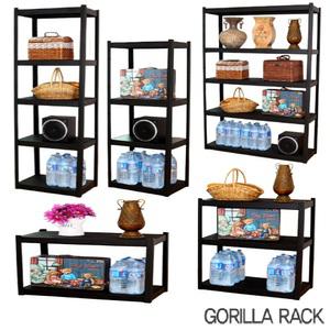 간편무볼트조립 고릴라랙 조립식 철제 2단 3단선반 다용도 진열대 진열장 철제랙 수납정리