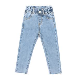 루알라키즈 아동용 10부 배기핏 연청 데님 청바지 7호-17호 3207