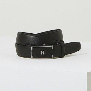 [헤지스](광주신세계)블랙 퀼팅 소가죽 자동벨트 HJBE5E253BK