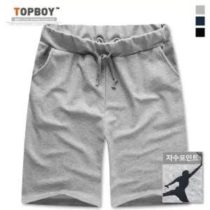 [탑보이][탑보이] 테니스 자수 5부 트레이닝팬츠(MU145)