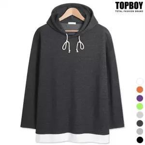 [탑보이]오버핏 레이어드 후드티  LW032 _P067911645