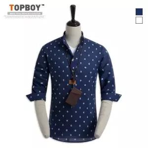 [탑보이][탑보이] 오션스 7부 헨리넥 셔츠 (MN342)