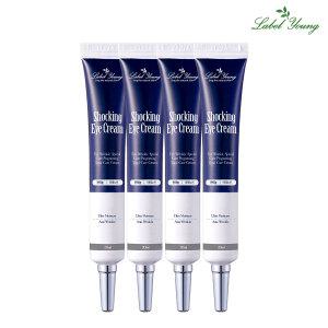 쇼킹아이크림 4개/눈밑+눈가주름 탄력케어/주름개선 기능성 아이세럼/기초 화장품