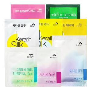 꽃을든남자 일회용 세면도구 모음 샴푸 린스 바디 로션 클린징 청결제 헤어왁스 바블바스