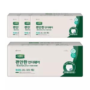 디펜드 편안한 언더웨어 일반 특대형 16매 4팩 (64매)