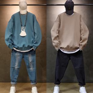 오버핏 기모 무지 맨투맨 긴팔티 남성 데일리룩 남자 빅사이즈 티셔츠 커플 시밀러룩