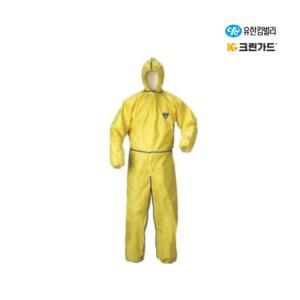 43402 크린가드 A40 보호복 후드 노랑 XL