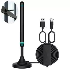 UHD실내 DTV안테나 디지털 지상파 티비 수신 USB증폭 미니빔프로젝터 캠핑 티브이