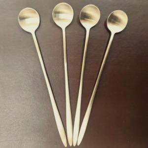 방짜유기  롱티스푼 4p