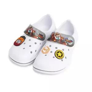 또봇V 벨크로 실내화_그레이/유아동 어린이집 유치원 초등 학생 학교