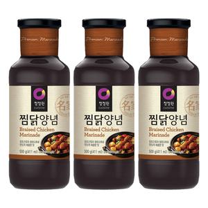 청정원 찜닭 양념, 500g, 3개