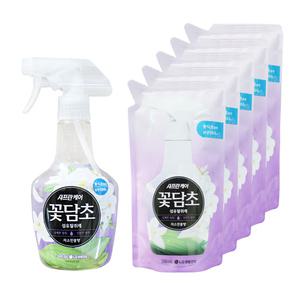 엘지 샤프란케어 꽃담초 섬유탈취제 자스민꽃향 용기 1개 리필 5개