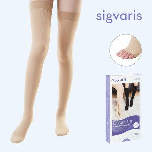 시그바리스 코튼 압박단계 2단계 의료용 압박스타킹 허벅지형 스킨 발가락 열림형 (전체 실리콘 밴드)