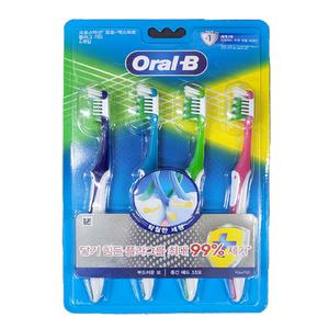 오랄비 크로스액션 프로엑스퍼트 플라그 가드 35모 칫솔 4개입 *