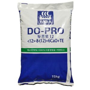 [한국농자재유통] 야라 두프로12 (15KG) 신개념 고효율 토경전용 복합비료