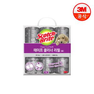 3M 대형 펫케어 클린컷 필름형 테이프클리너 리필 6입 강아지팩