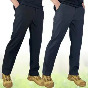 원 플러스 원 봄 무지 작업복바지 등산바지 빅사이즈 스판 등산복 남성 남자 노가다 용접 민방위 카고 조거
