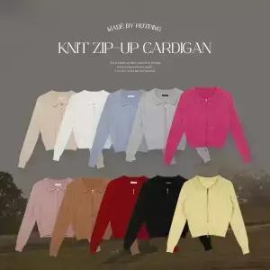 핫핑 [스테디][긴팔버전] 헤브링 꽈배기 투웨이 니트집업가디건