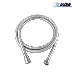 국산 PVC 샤워기호스 2M (실버) 샤워기줄 욕실 화장실 꼬임방지 물때제거 교체 수도