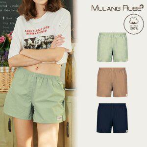 [물랑루즈]파스텔 순면 여트렁크팬티 홈웨어 여성사각속옷 3종세트 B형