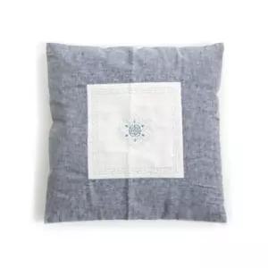 아트박스 홈앳 자수 패치 방석 - 블루 커버만)