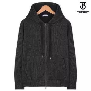 [탑보이]빅사이즈 골지 투웨이 오버핏 후드집업  LW115 _P337010318