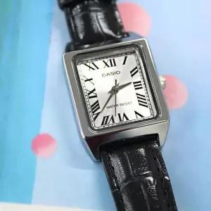 카시오 LTP-V007L-7B1 여성 가죽 시계