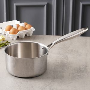 통3중 인덕션 편수 냄비 4호 국산 포스코 304 스텐 자루 라면 이유식 소스팬