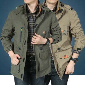 신상 봄가을 빅 사이즈 밀리터리 카고 지프 전차 점퍼 남성복