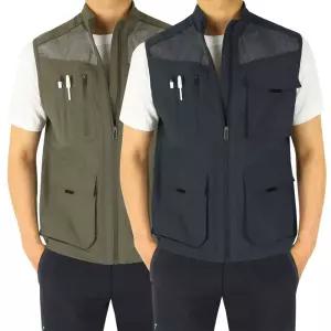 작업복 다용도 멀티포켓 차이나 망사조끼 등산조끼 남자 등산복 VSMP-01