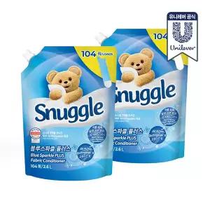 스너글 섬유유연제 블루스파클 2.6L 2개