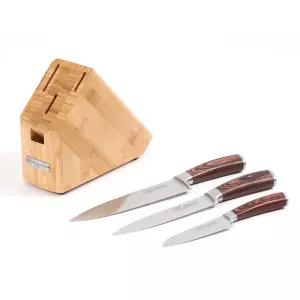 알텐바흐 다마스커스 주방칼 과도 식도 육류용 3종세트 (우드케이스 포함)