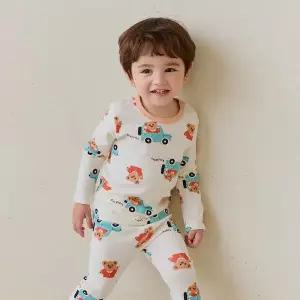 [보리보리/키키스토리]레이싱곰 코튼스판 긴팔 실내복