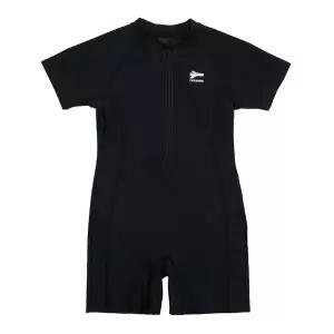 [레노마수영복](하남점)폴리백 증정 아동 생존수영 하프집업 반신수영복 블랙 RN-KS2D904-BK