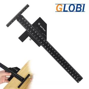 목공 멀티 케가끼 게이지 280mm 목공자 각도자 직각자 목공용 마킹자