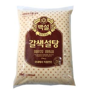 갈색설탕 CJ백설 설탕 백설탕 갈색설탕3kg 흑설탕