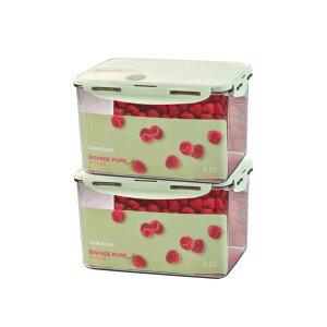 [락앤락][본사]비스프리 퓨어 직사각 4.5L 2개세트 (LBF827S2)