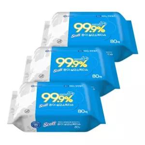스카트 종이살균 소독 티슈 80매 10팩