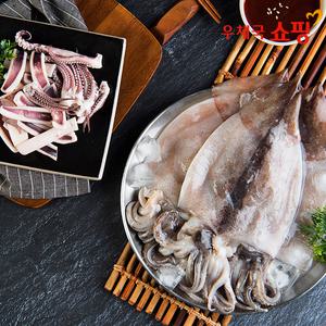 [우체국쇼핑] 김영조의 간편 손질오징어 1.5kg (10마리내외)