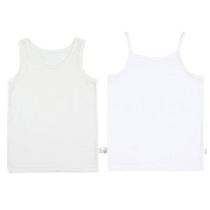 남아 여아 초등학생 사계절 흰색 무지 속옷 끈 런닝