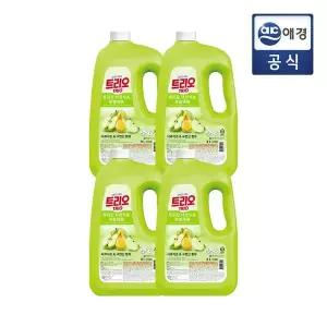 [트리오] 사과식초 주방세제 용기 3L x 4개