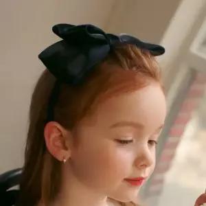 럭키밤비네 여아 아동용 샤이닝 샤틴 리본헤어밴드 3컬러